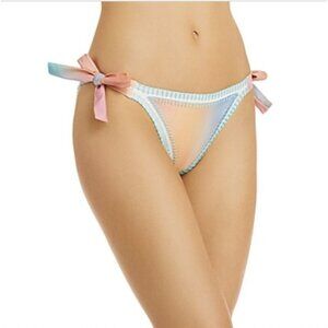 Multicolor Bikini Bottom with Side Ties